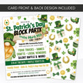 irish themed block party invite